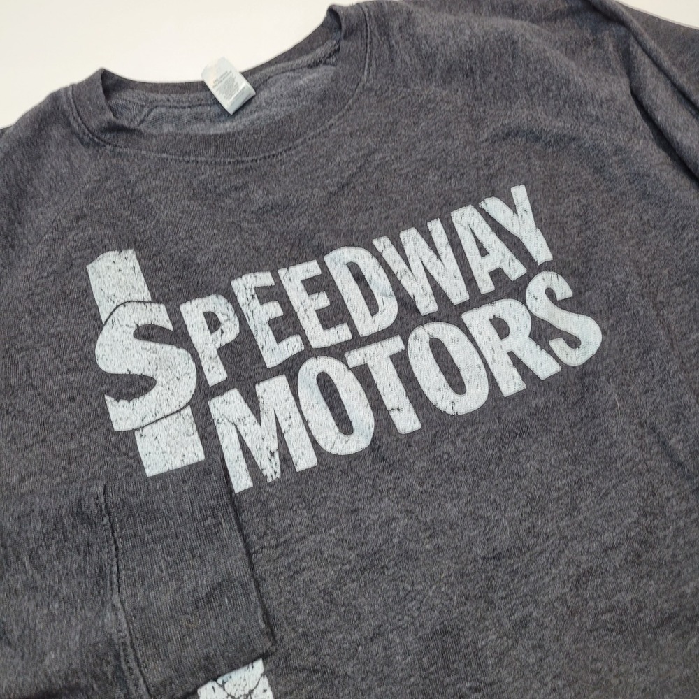 Independent Trading Co Speedway Motors Sweatshirt Mens 2XL Gray Excellent Raglan
